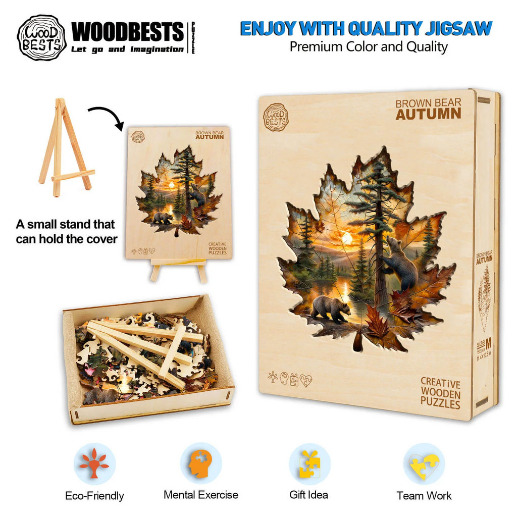 3-Pack Mystery Gift Box: Wooden Puzzle Bestsellers