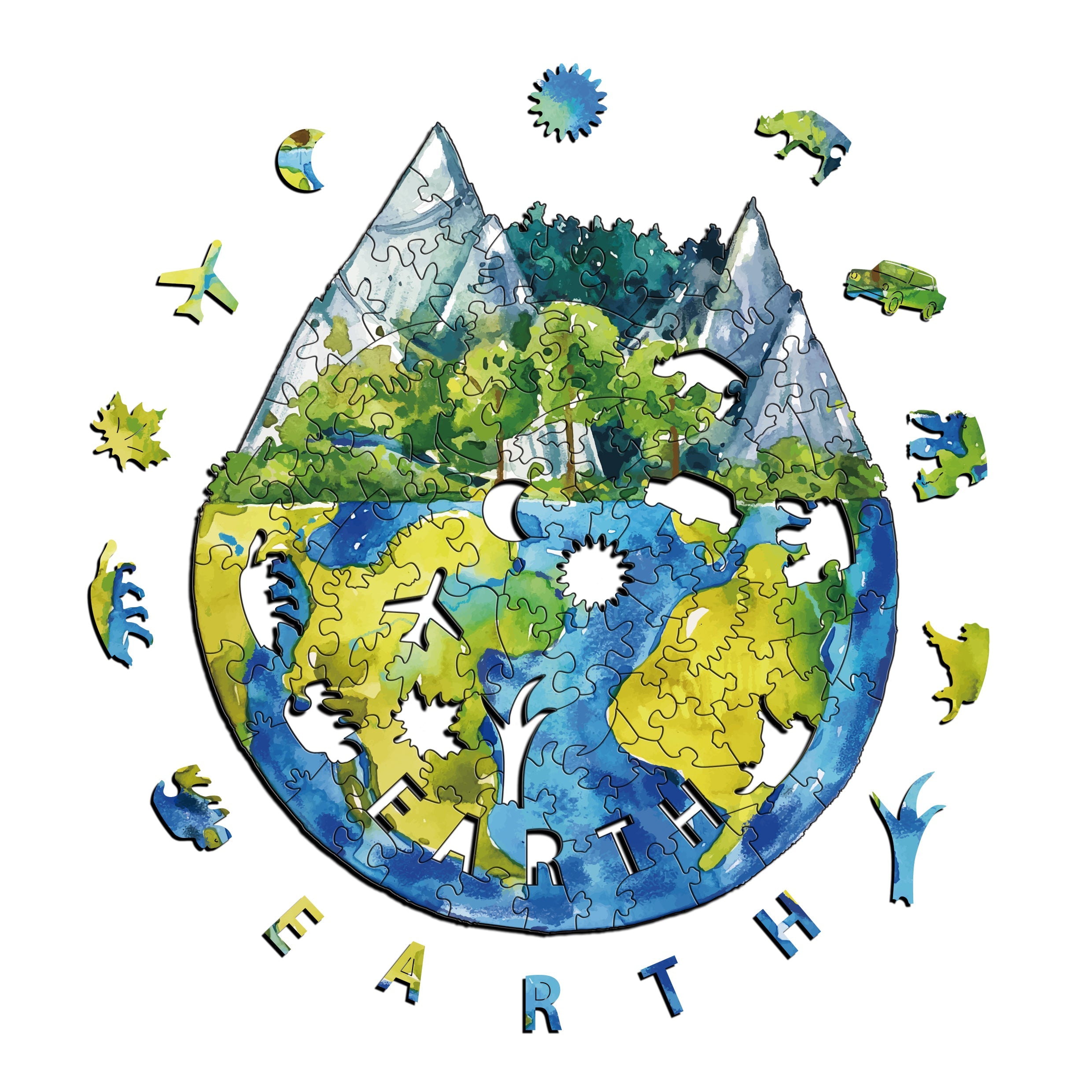 "Only One Earth" Environmental Friendly Jigsaw Puzzle